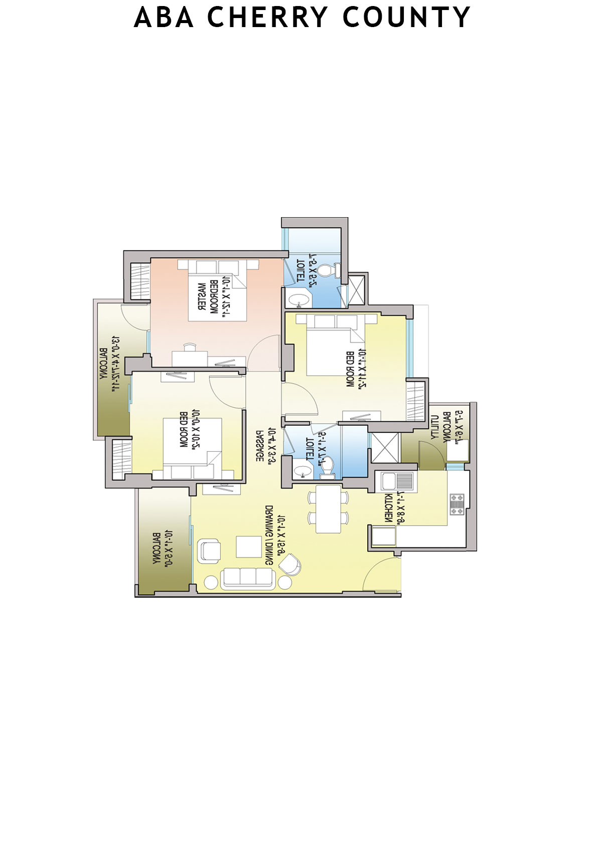 Aba Cherry County Tower A2 Unit 8 Floor Plan