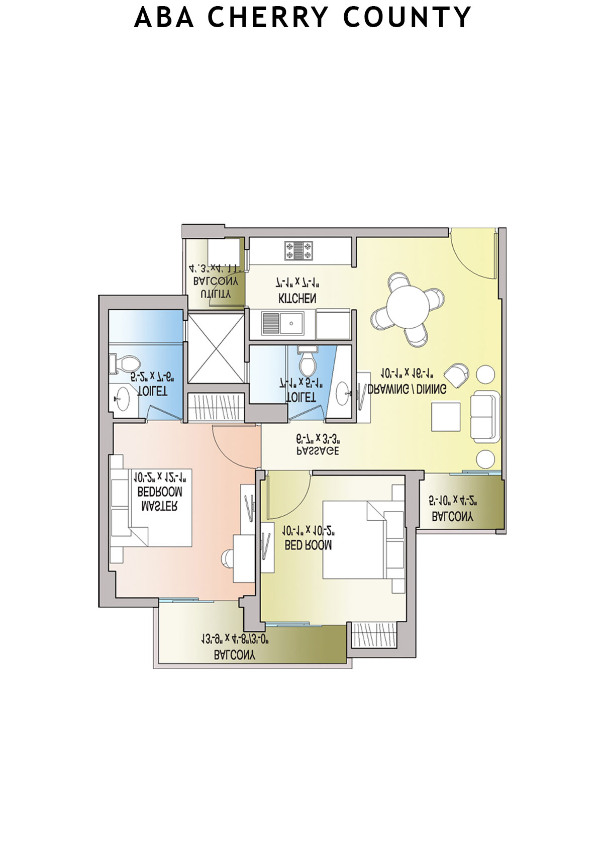 Aba Cherry County Tower A4 Unit 2 Floor Plan