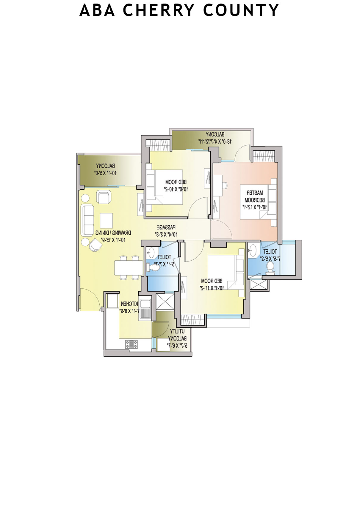 Aba Cherry County Tower A4 Unit 8 Floor Plan
