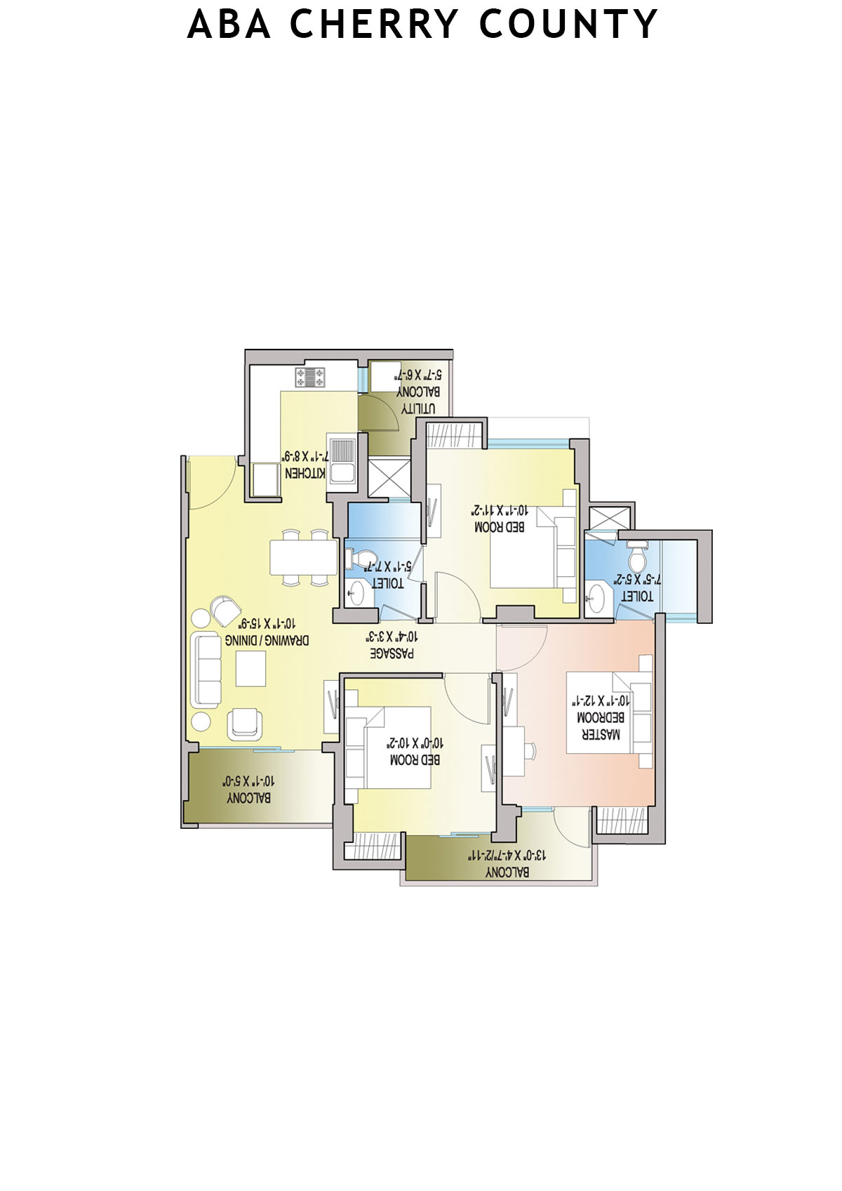 Aba Cherry County Tower A5 Unit 1 Floor Plan