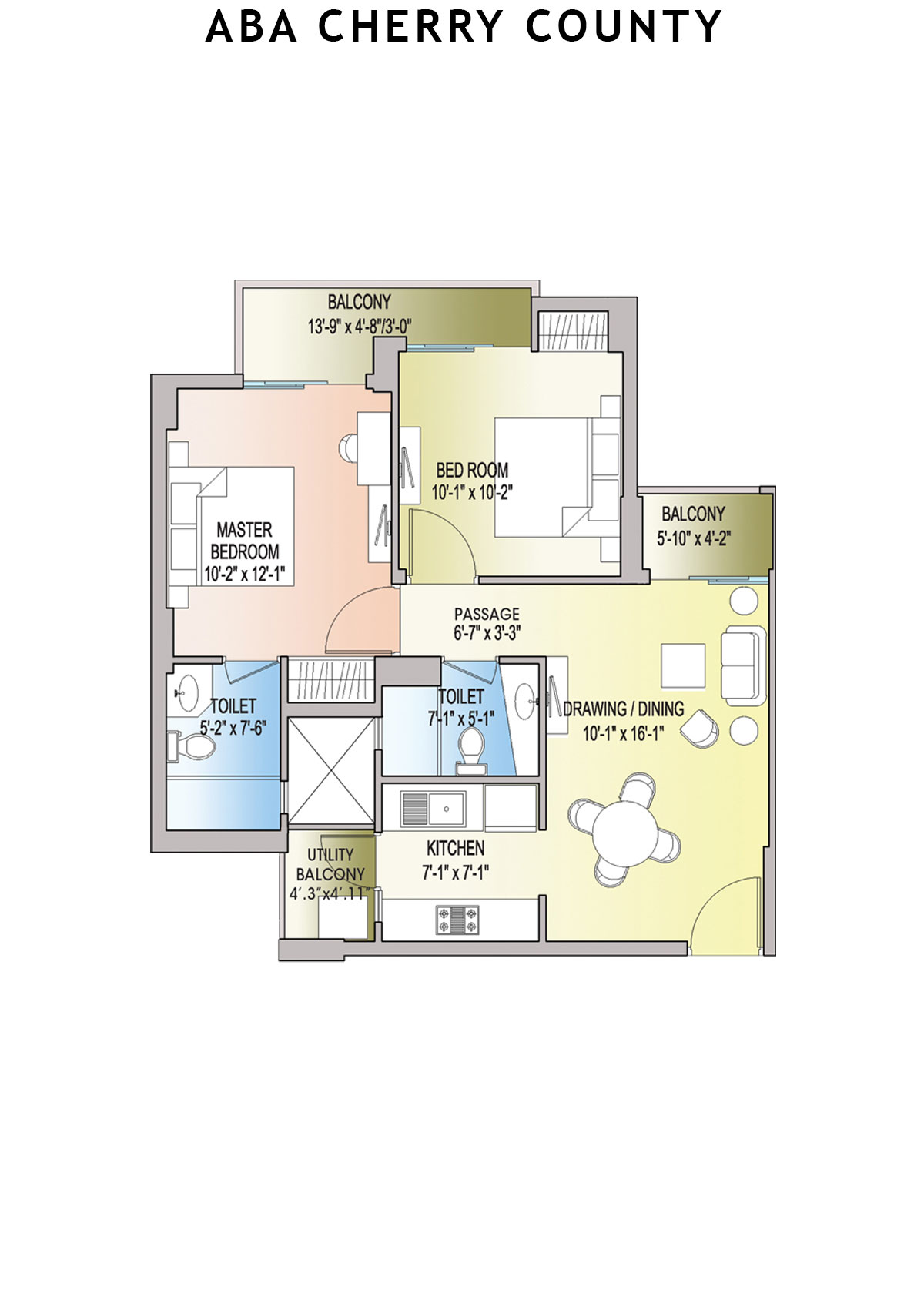 Aba Cherry County Tower A5 Unit 7 Floor Plan