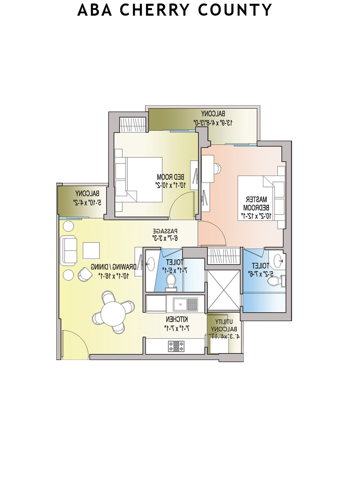 Aba Cherry County Tower A5 Unit 8 Floor Plan