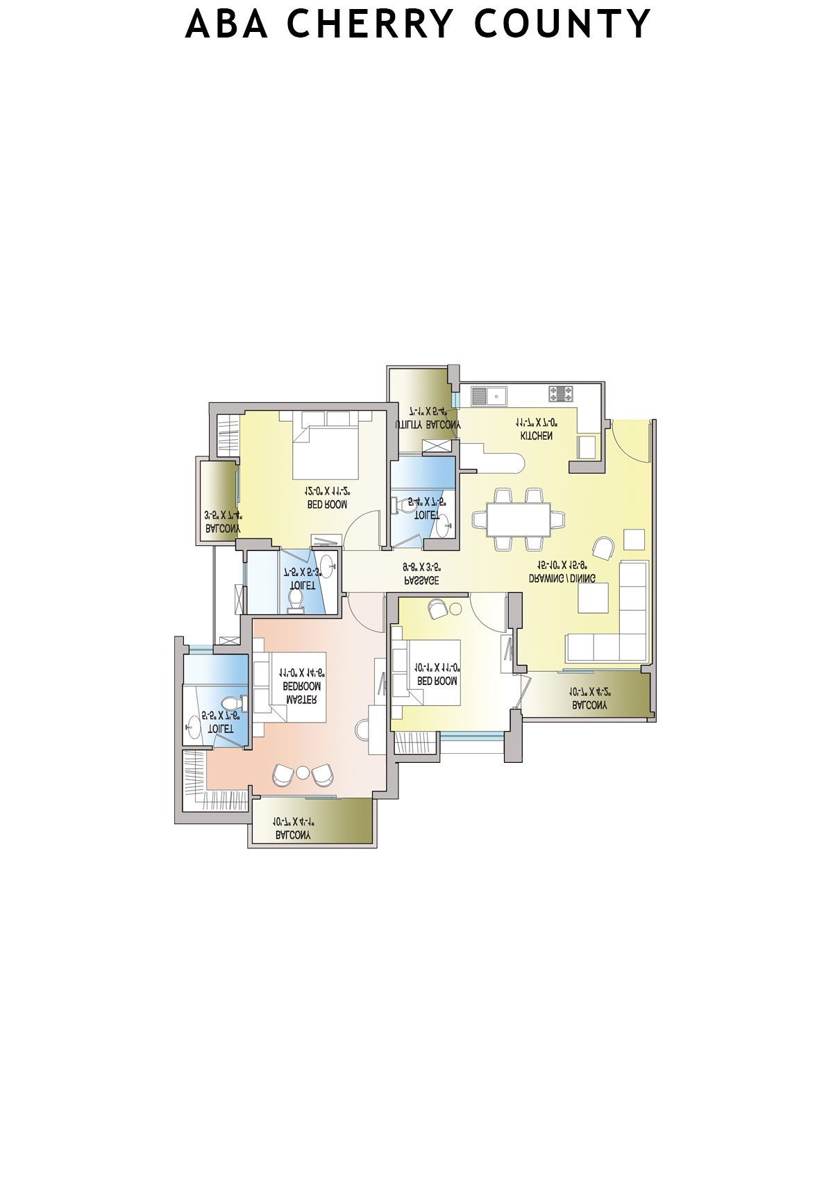 Aba Cherry County Tower B6 Unit 1 Floor Plan