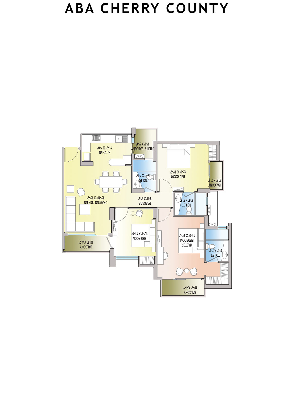 Aba Cherry County Tower B6 Unit 2 Floor Plan