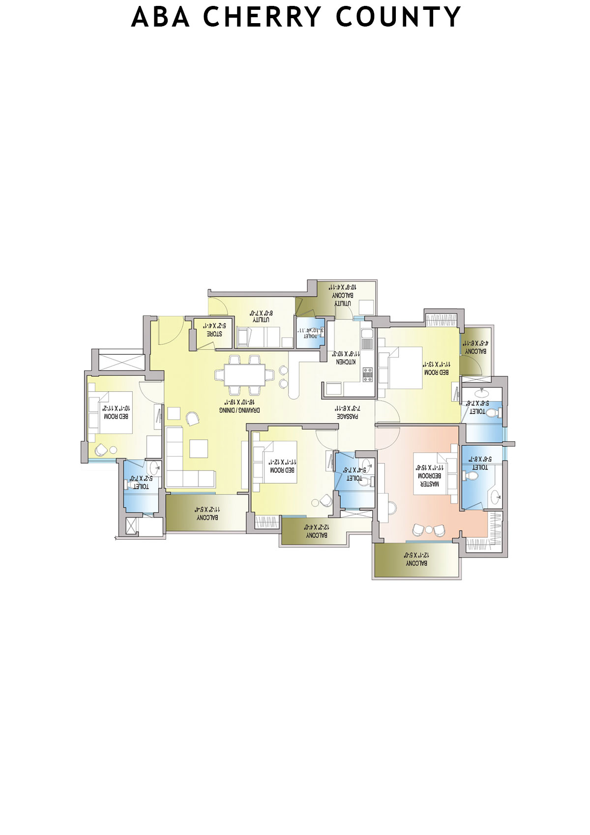 Aba Cherry County Tower C1 Unit 3 Floor Plan