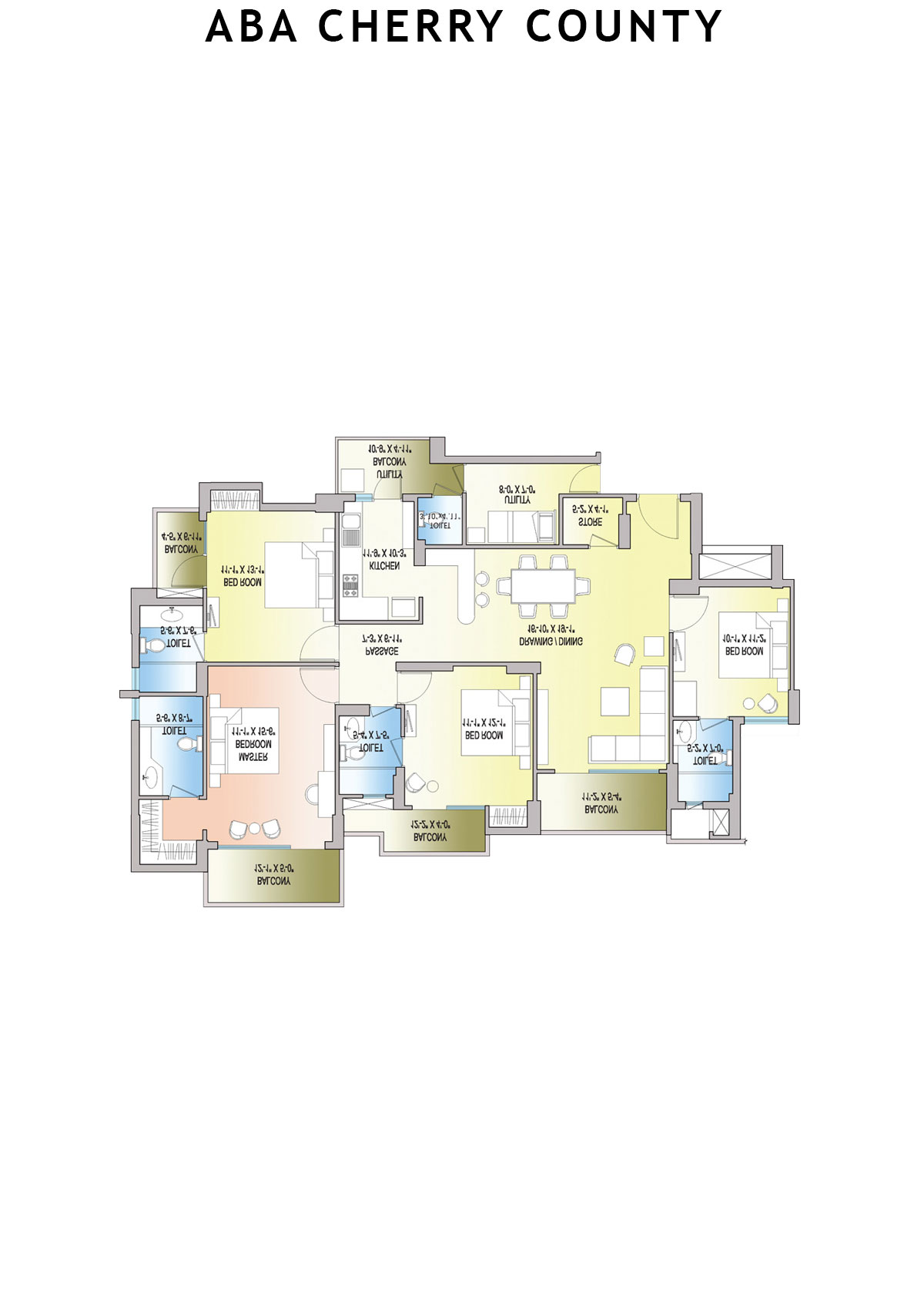 Aba Cherry County Tower C1 Unit 4 Floor Plan