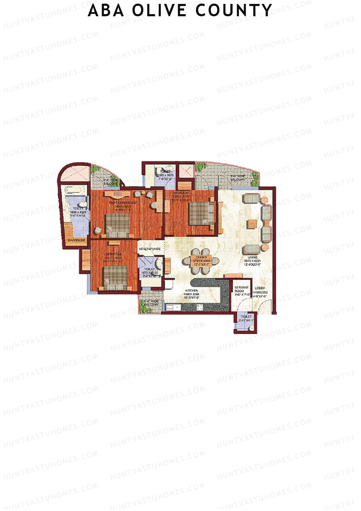 Aba Olive County Tower A7 Unit 1 Floor Plan