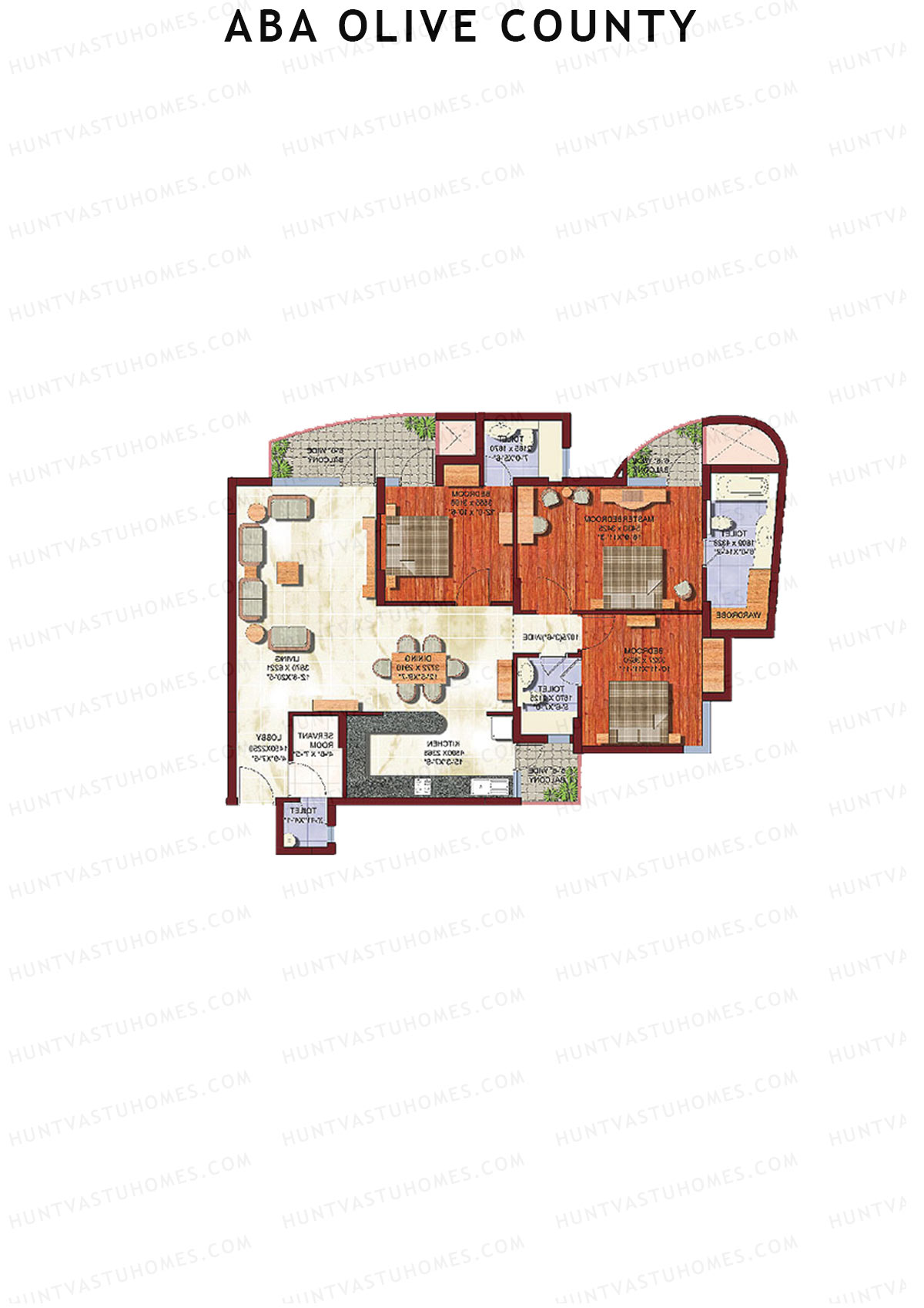 Aba Olive County Tower A7 Unit 2 Floor Plan
