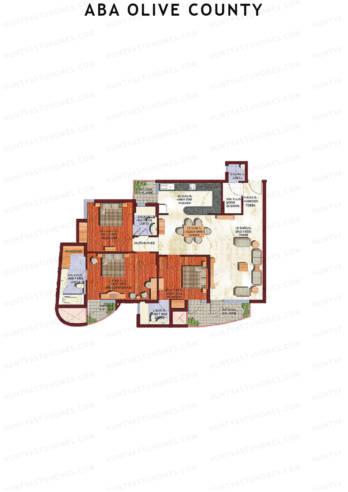 Aba Olive County Tower A7 Unit 4 Floor Plan