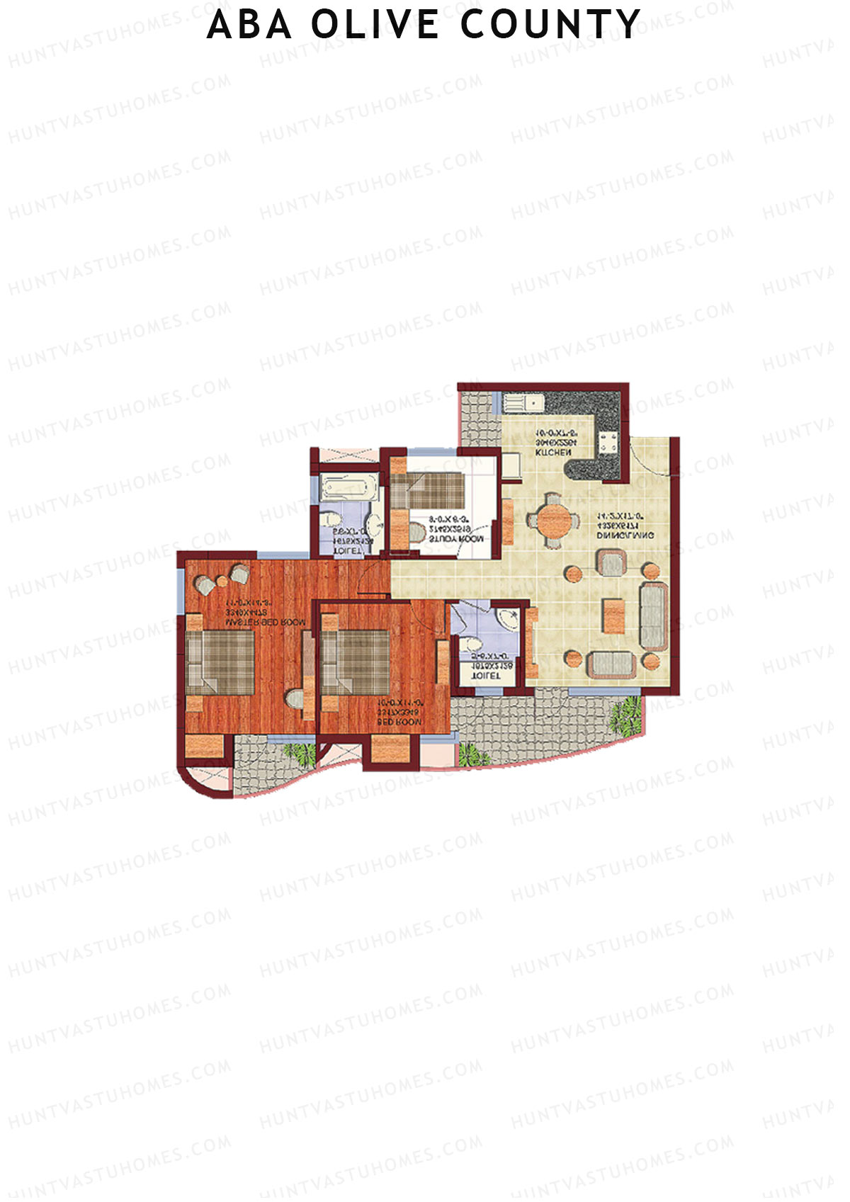 Aba Olive County Tower C1 Unit 4 Floor Plan