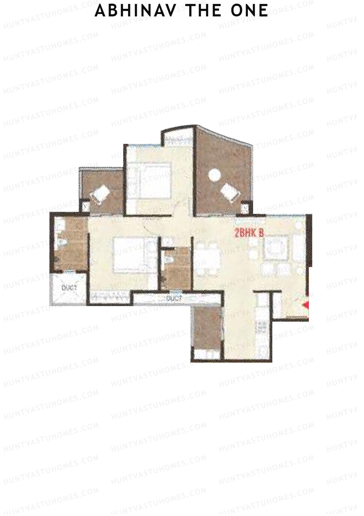 Abhinav The One Wing A Unit 1 (Type B) Floor Plan
