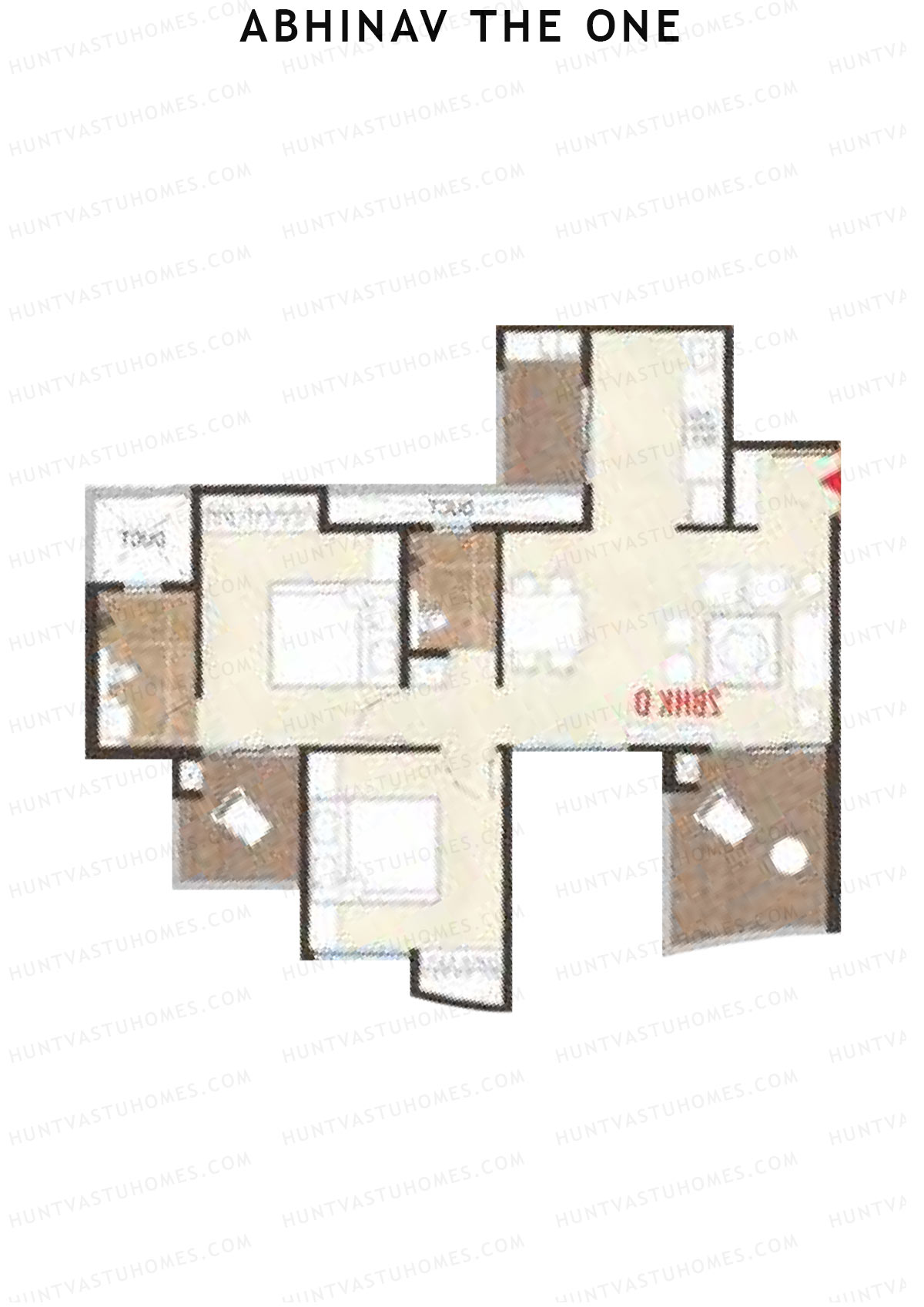 Abhinav The One Wing A Unit 4 (Type D) Floor Plan