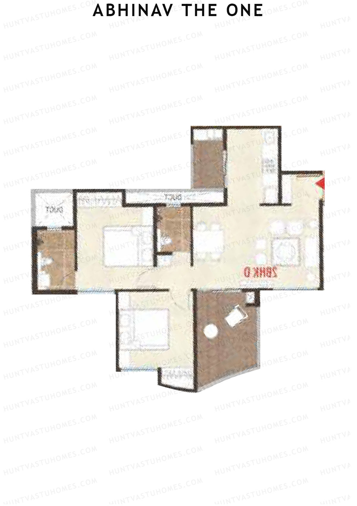 Abhinav The One Wing A Unit 4 (Type D) Floor Plan