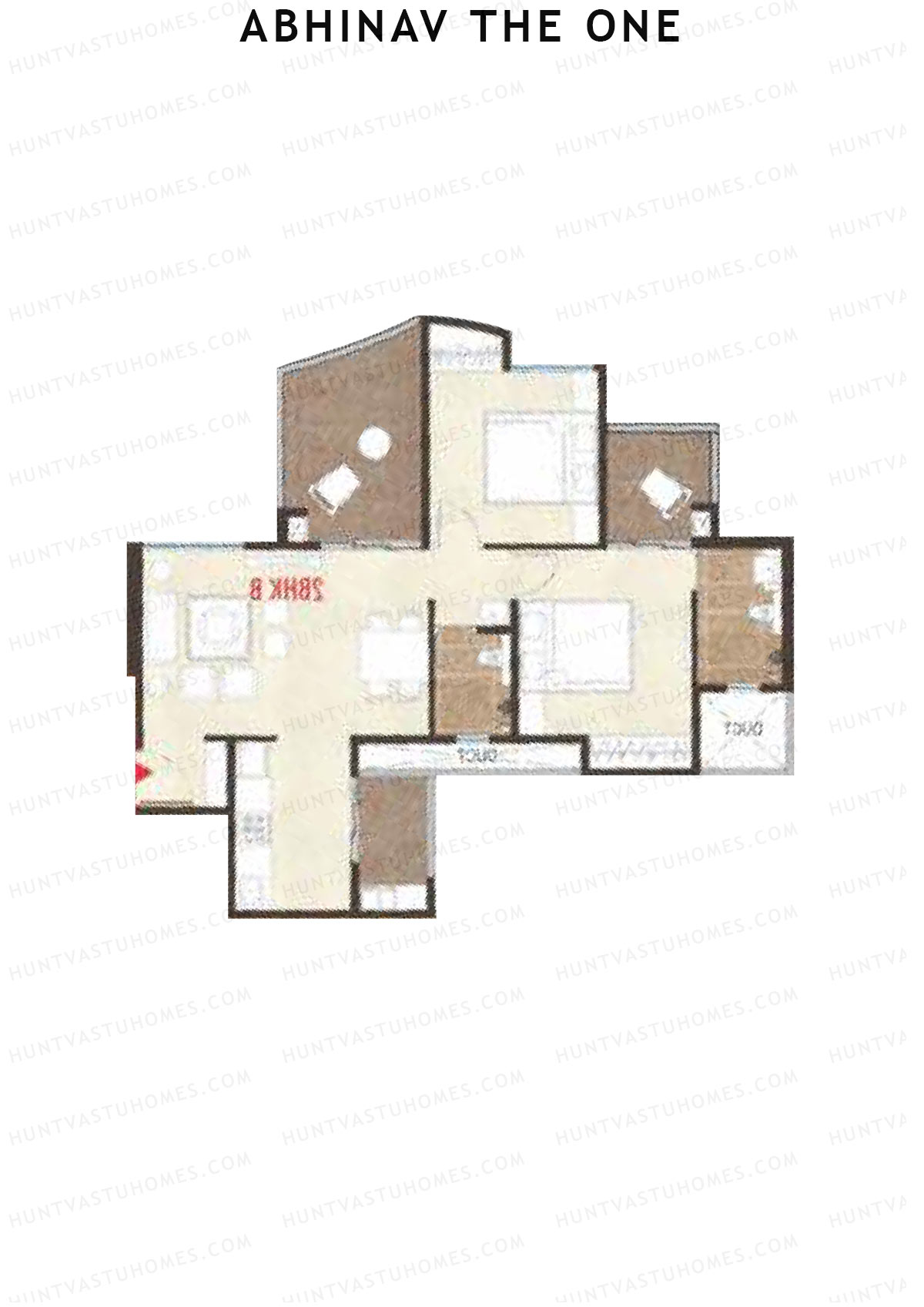 Abhinav The One Wing C Unit 2 (Type B) Floor Plan
