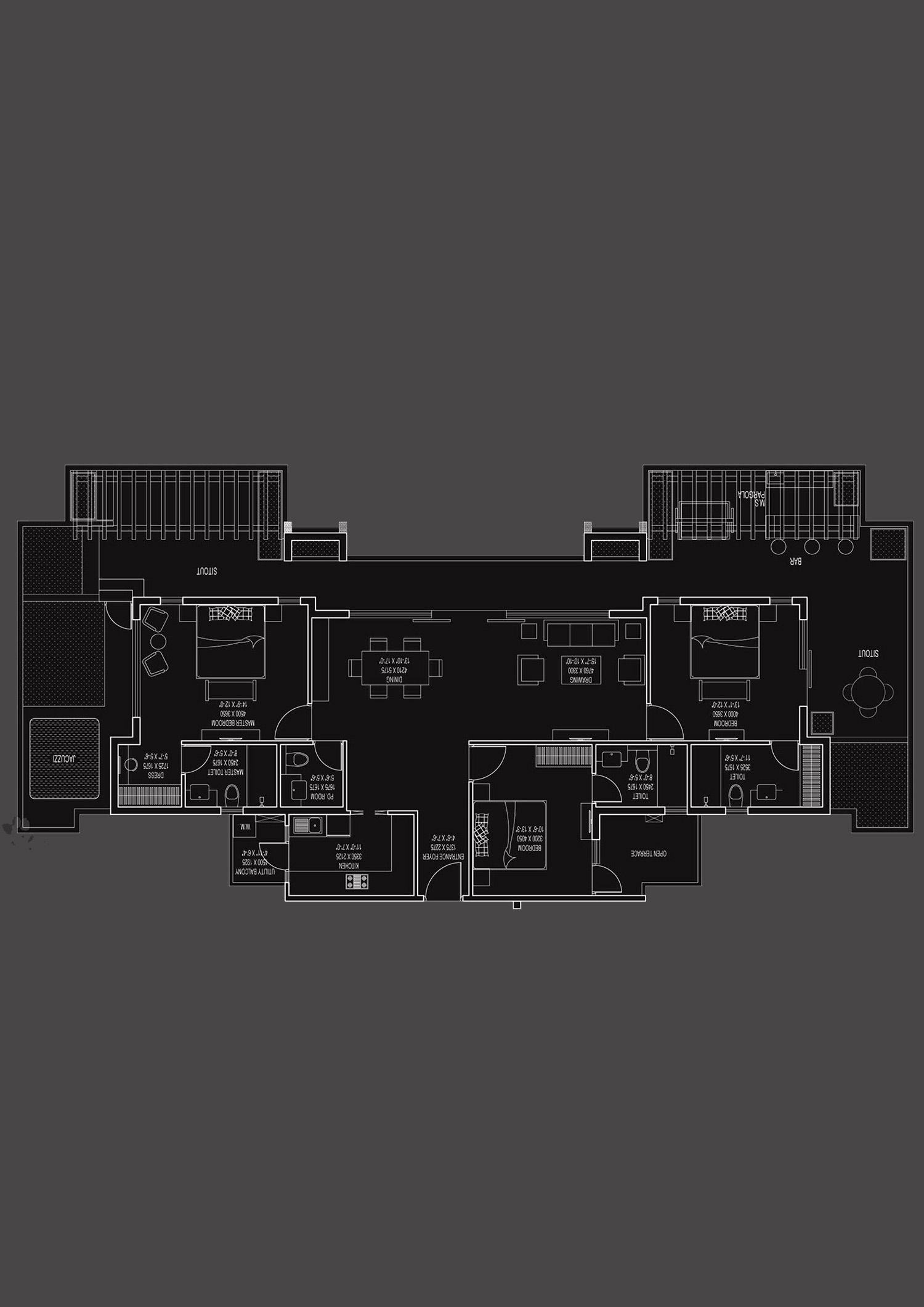 Ace Divino Tower 4 P1 (Penthouse) Floor Plan