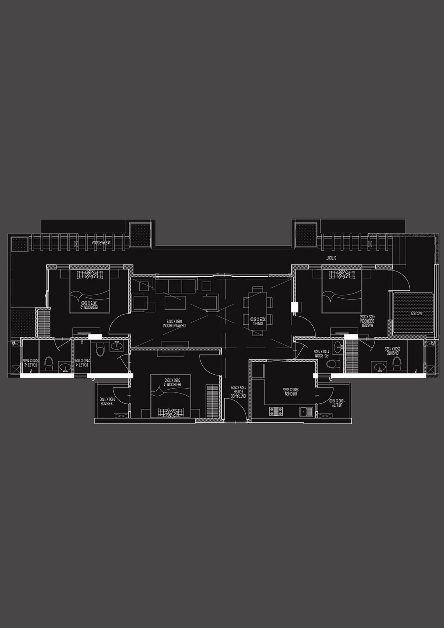 Ace Divino Tower 5 Unit P1 (Penthouse) Floor Plan