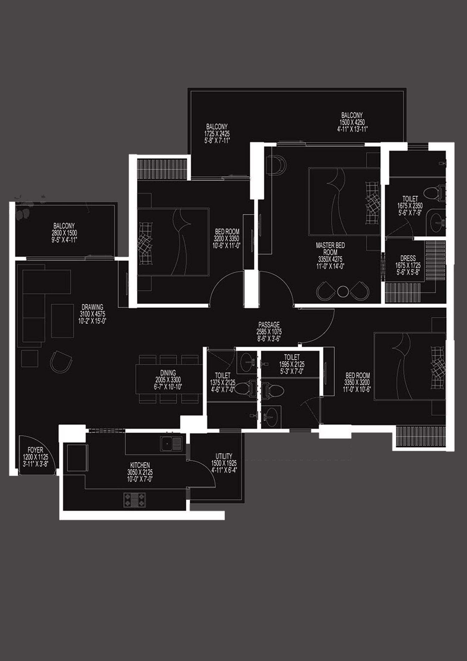 Ace Divino Tower 3 Unit 5 Floor Plan