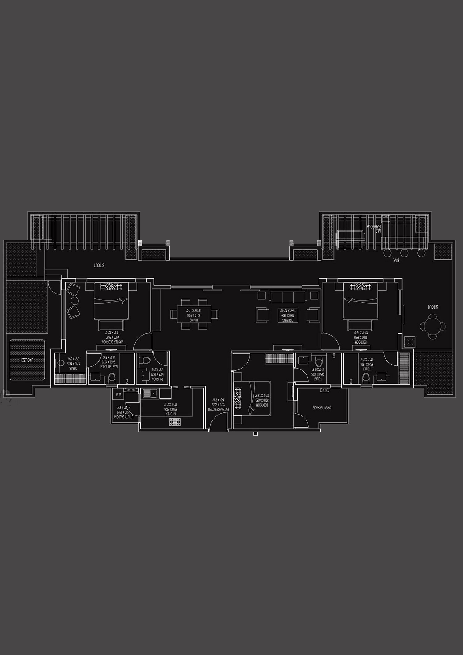 Ace Divino Tower 10 Unit P2 Floor Plan
