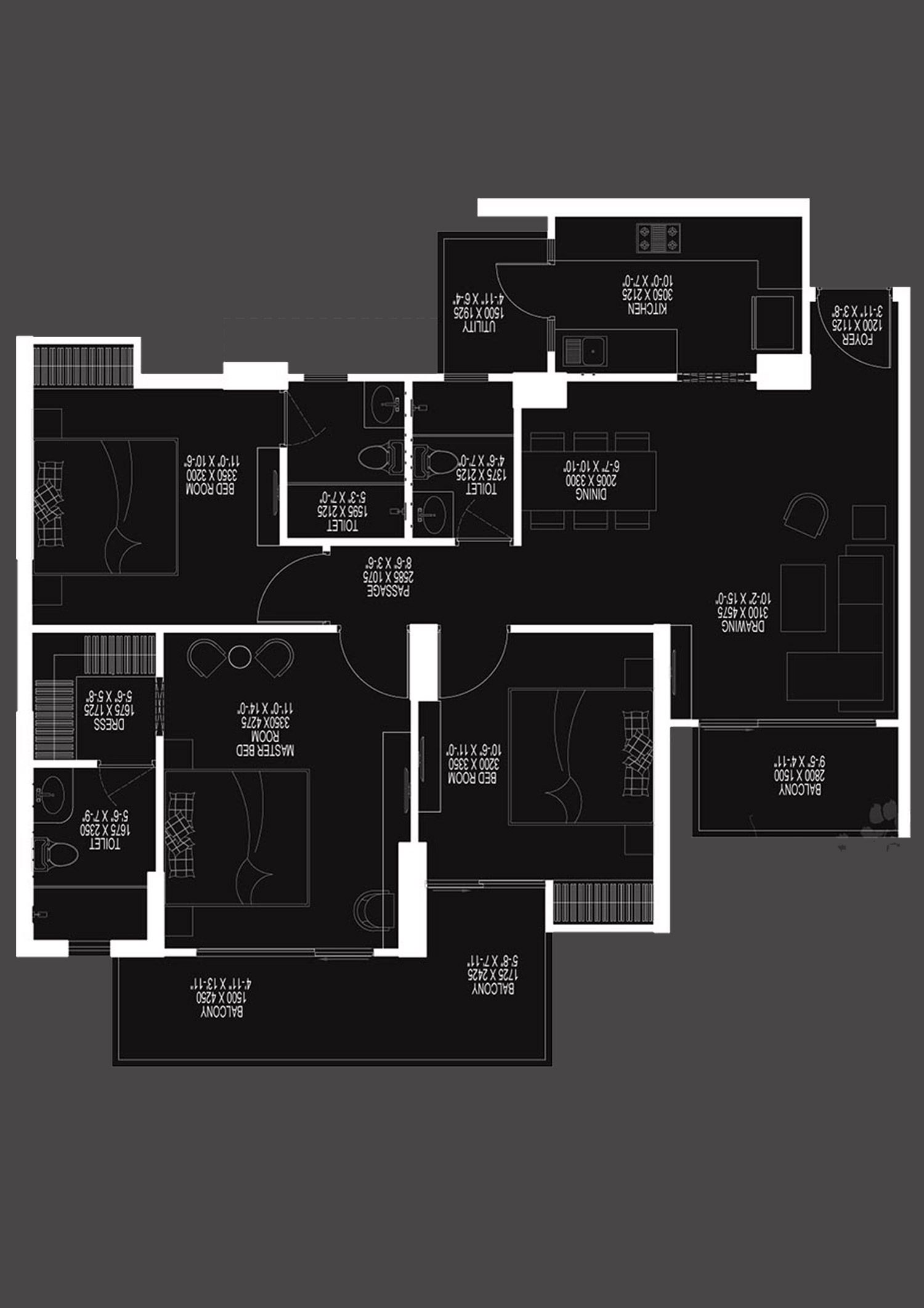 Ace Divino Tower 11 Unit 1, 3 Floor Plan