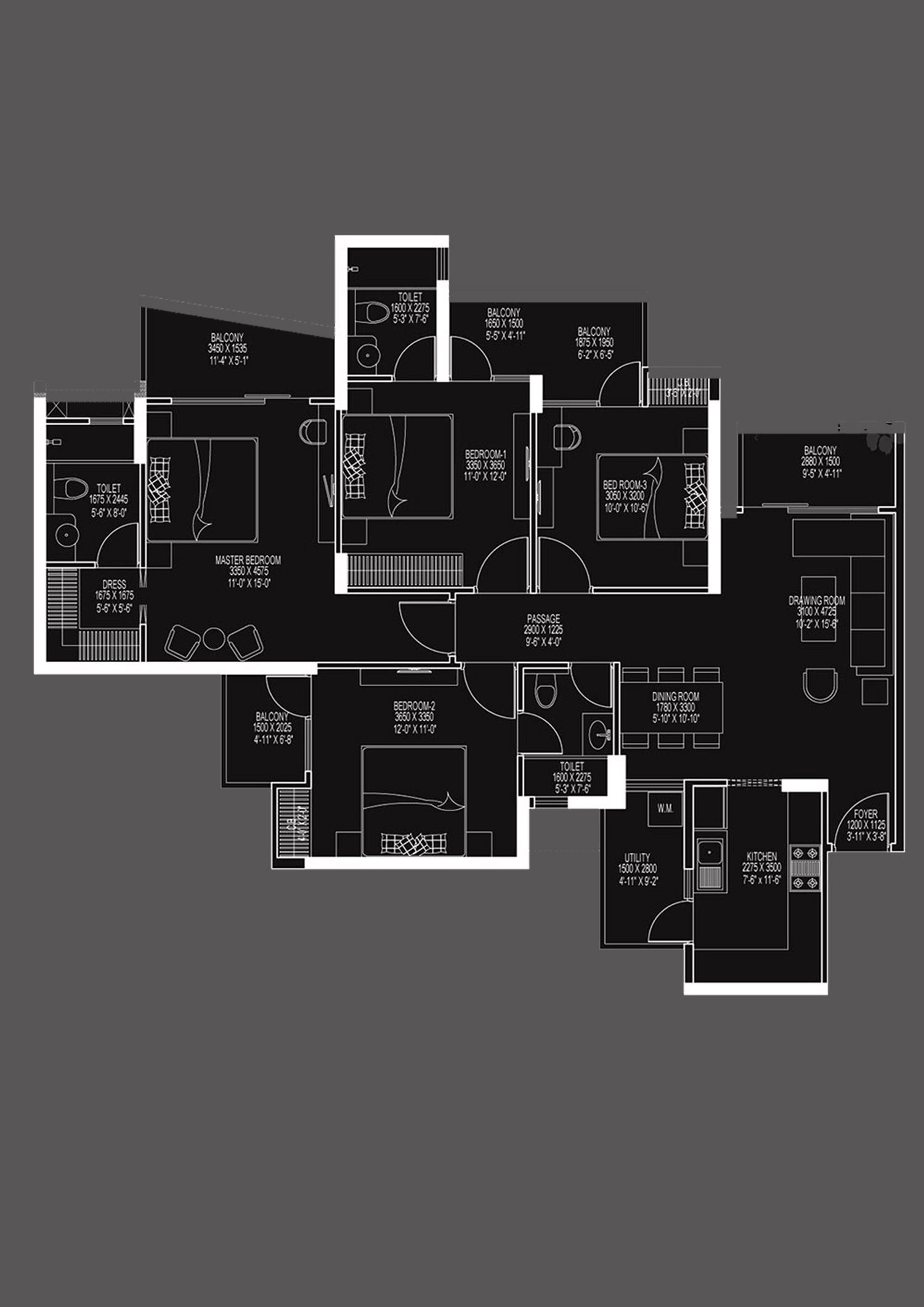 Ace Divino Tower 1 Unit 1 Floor Plan
