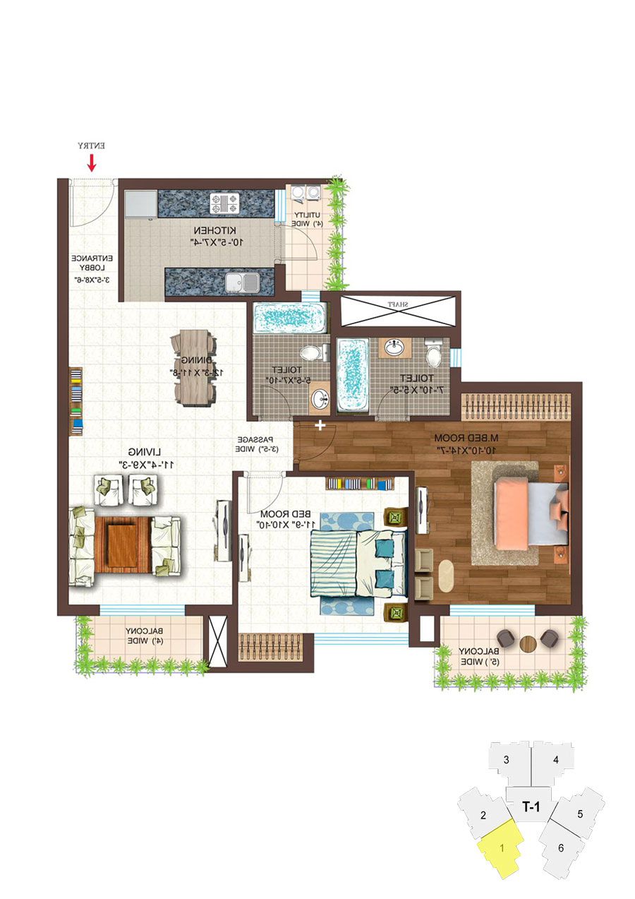 Ace Golfshire Tower T1 Unit 1 Floor Plan