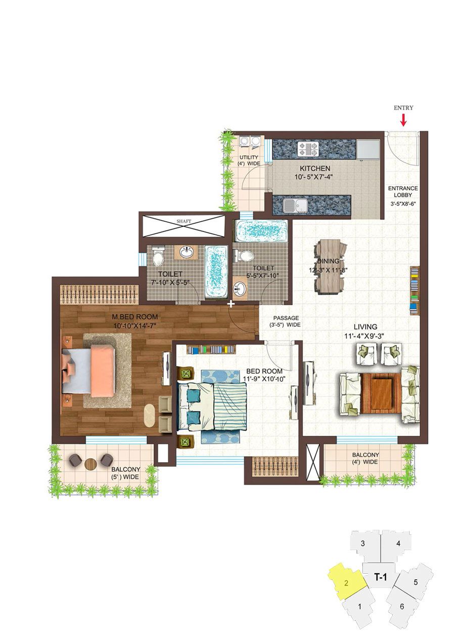 Ace Golfshire Tower T1 Unit 2 Floor Plan