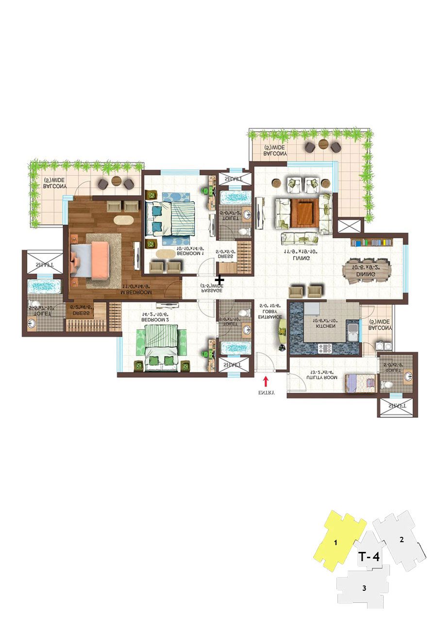 Ace Golfshire Tower T4 Unit 1 Floor Plan