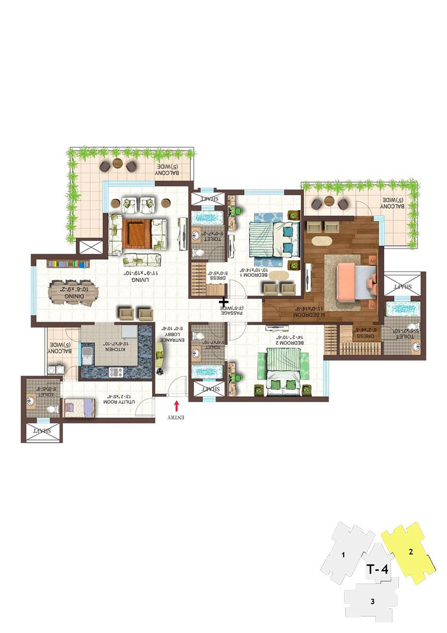 Ace Golfshire Tower T4 Unit 2 Floor Plan