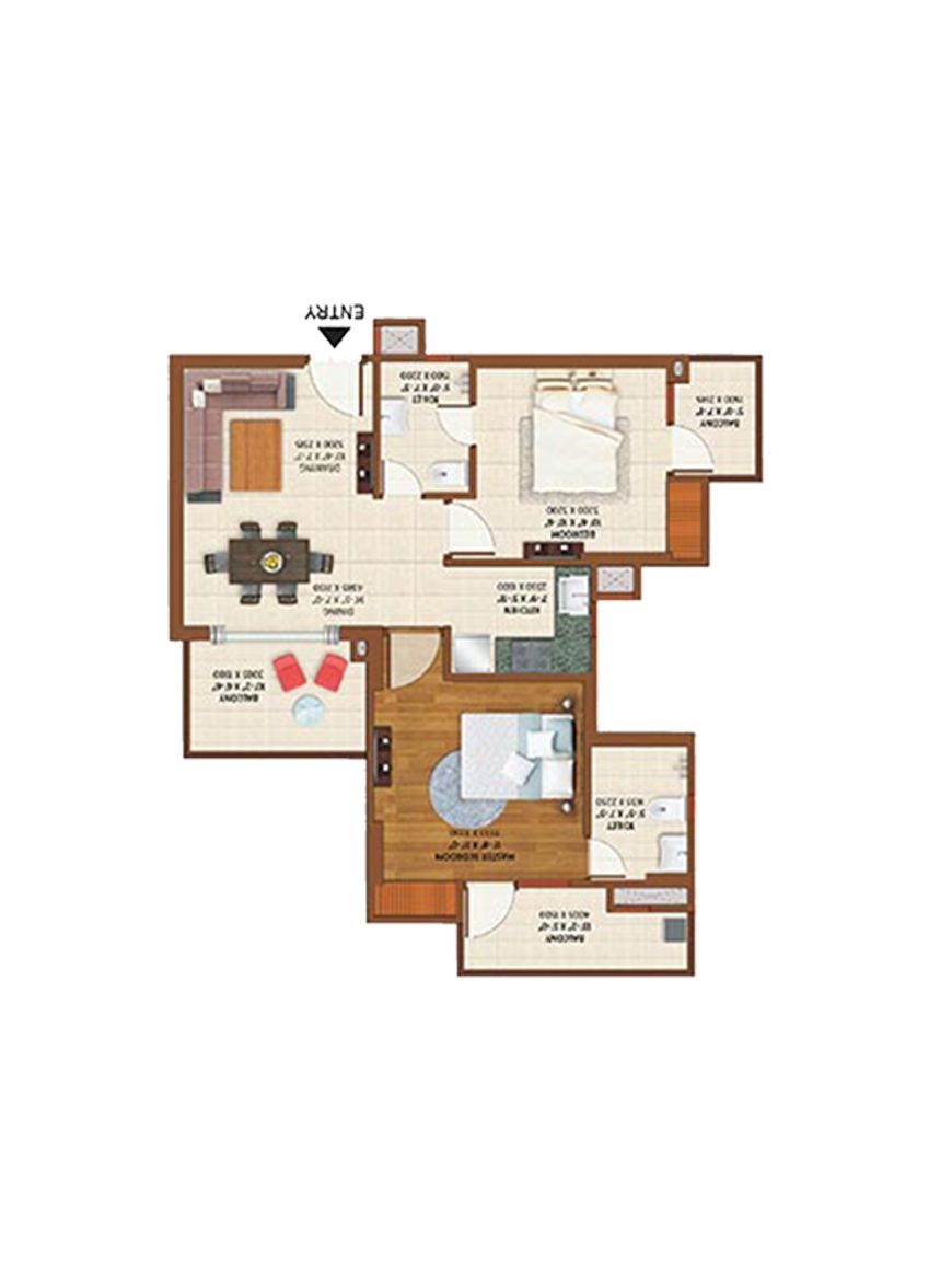 Ace Platinum B Unit 1, 3, 5 Floor Plan