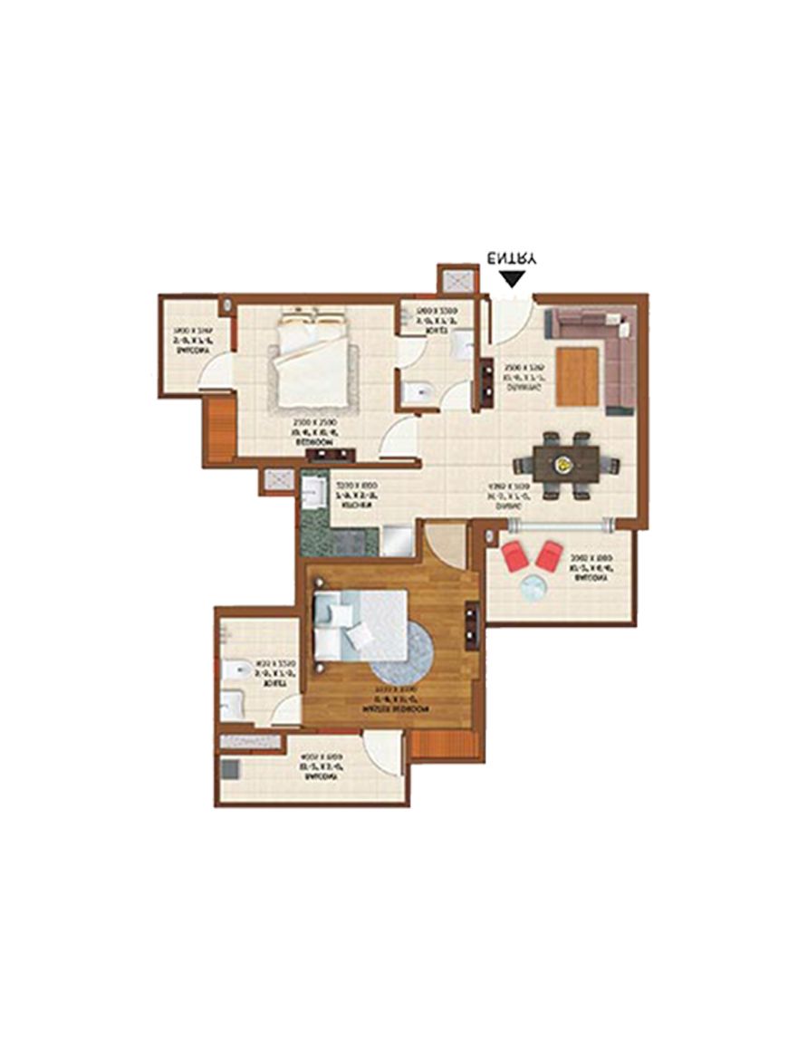 Ace Platinum B Unit 2, 4, 6 Floor Plan