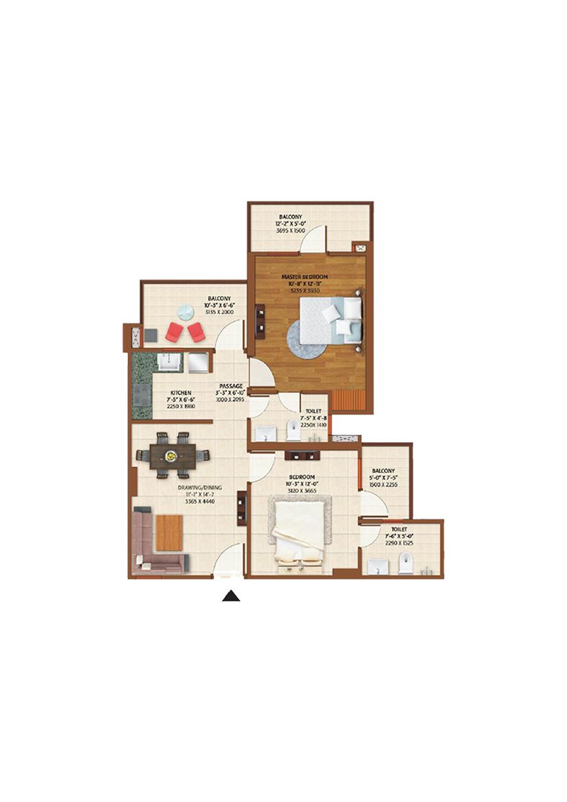 Ace Platinum C Unit 1 Floor Plan