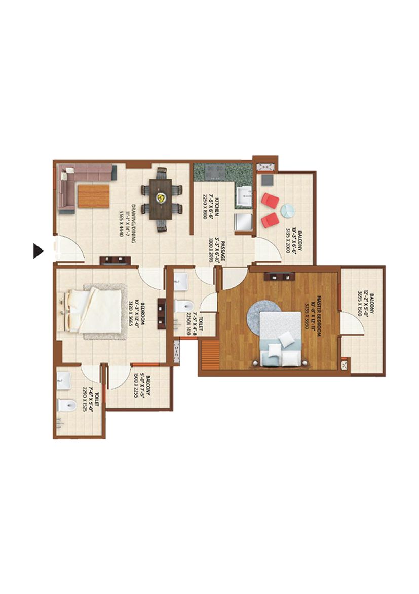 Ace Platinum C Unit 3 Floor Plan