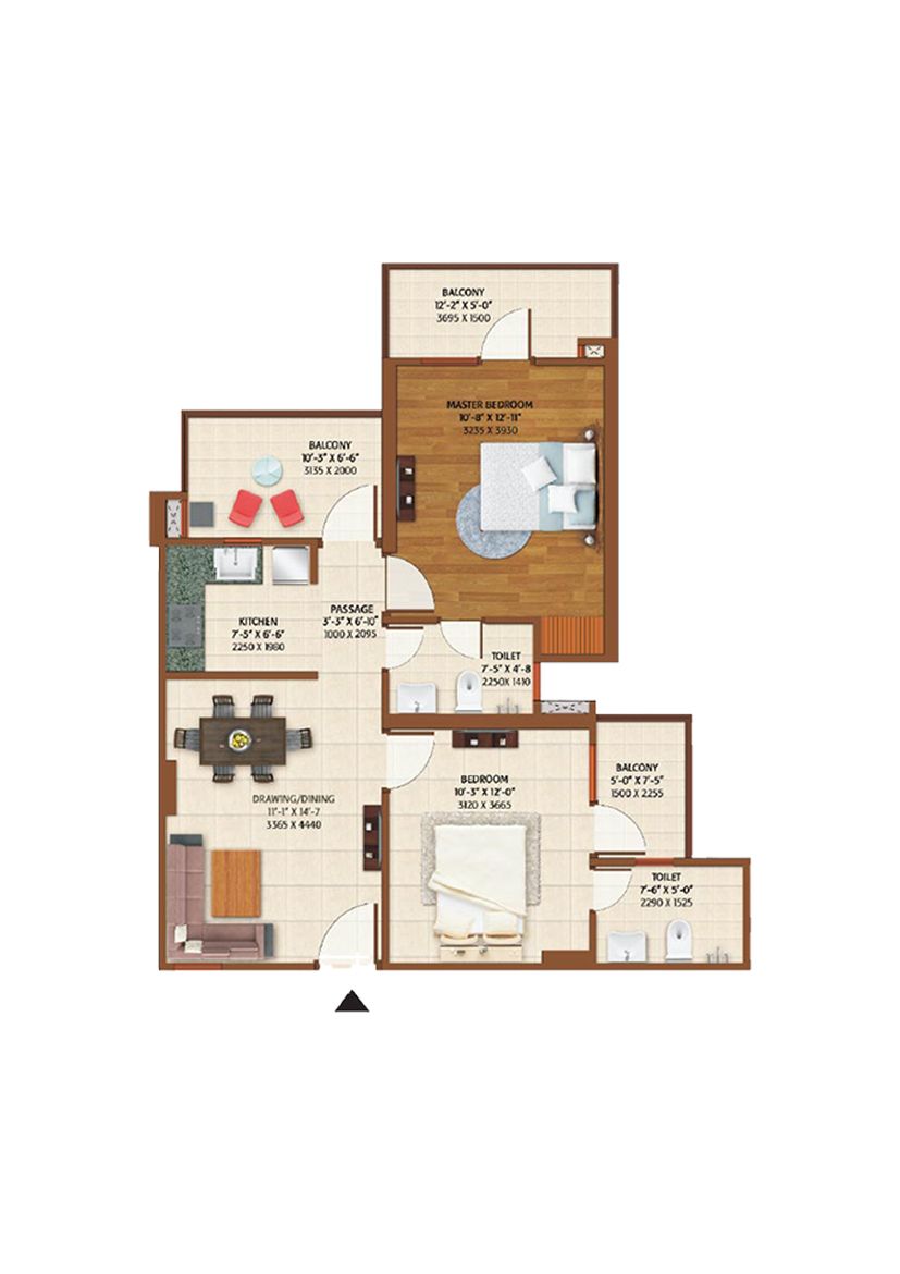 Ace Platinum D Unit 2 Floor Plan
