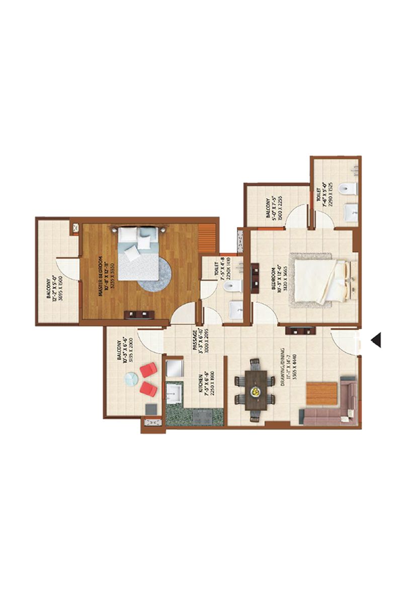 Ace Platinum D Unit 4 Floor Plan