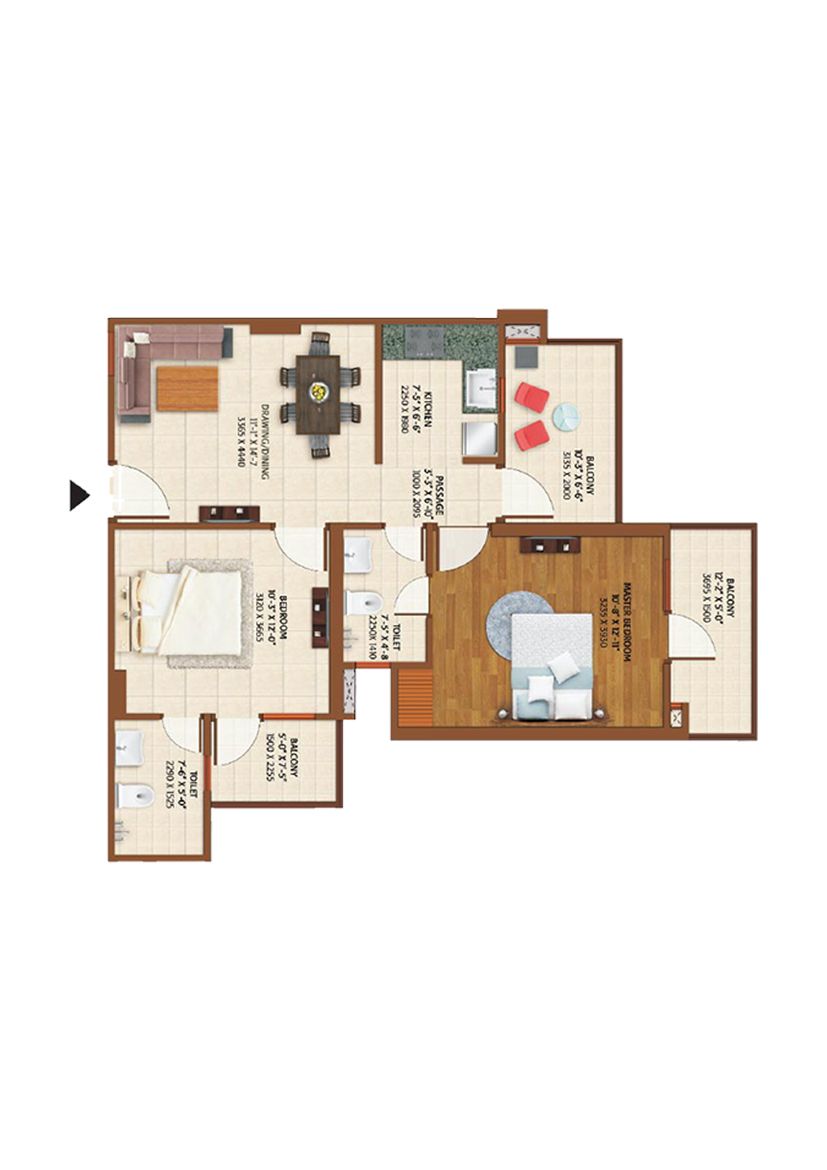 Ace Platinum D Unit 6 Floor Plan