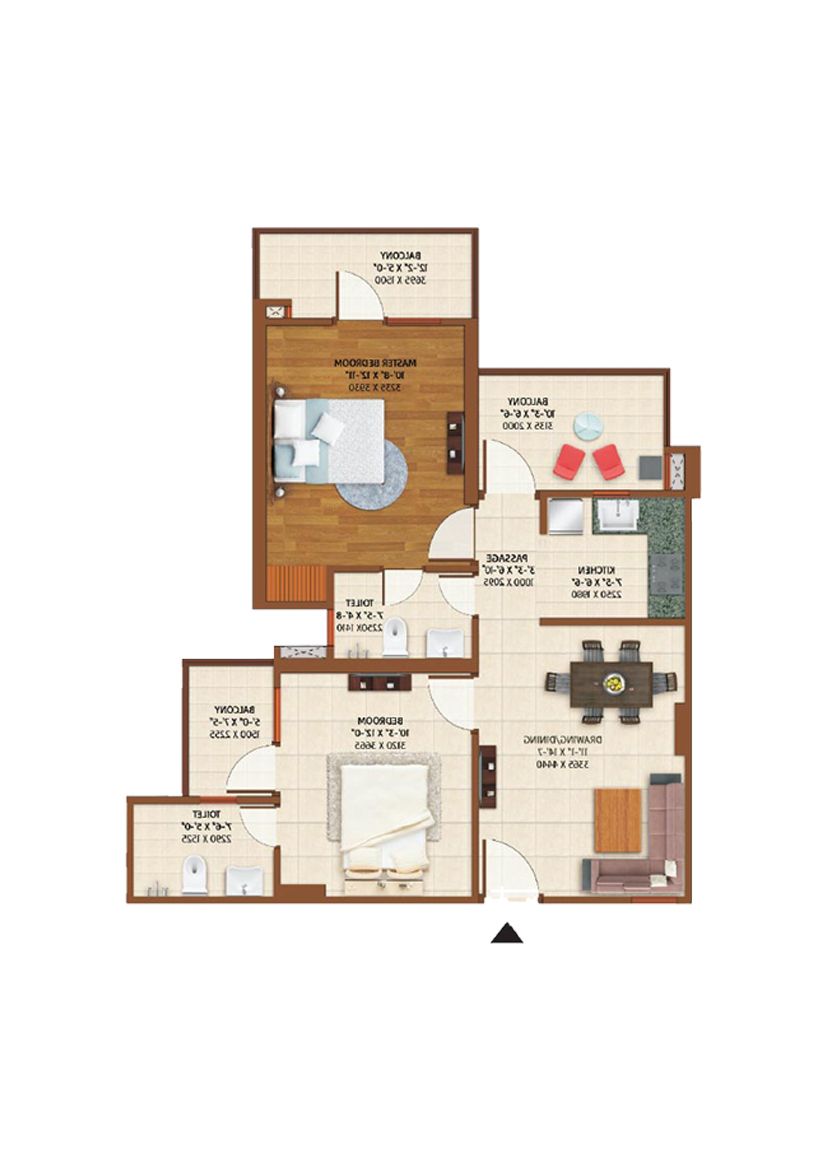 Ace Platinum F Unit 1B Floor Plan