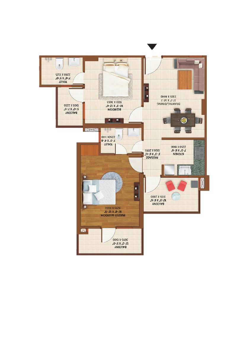 Ace Platinum F Unit 8B Floor Plan