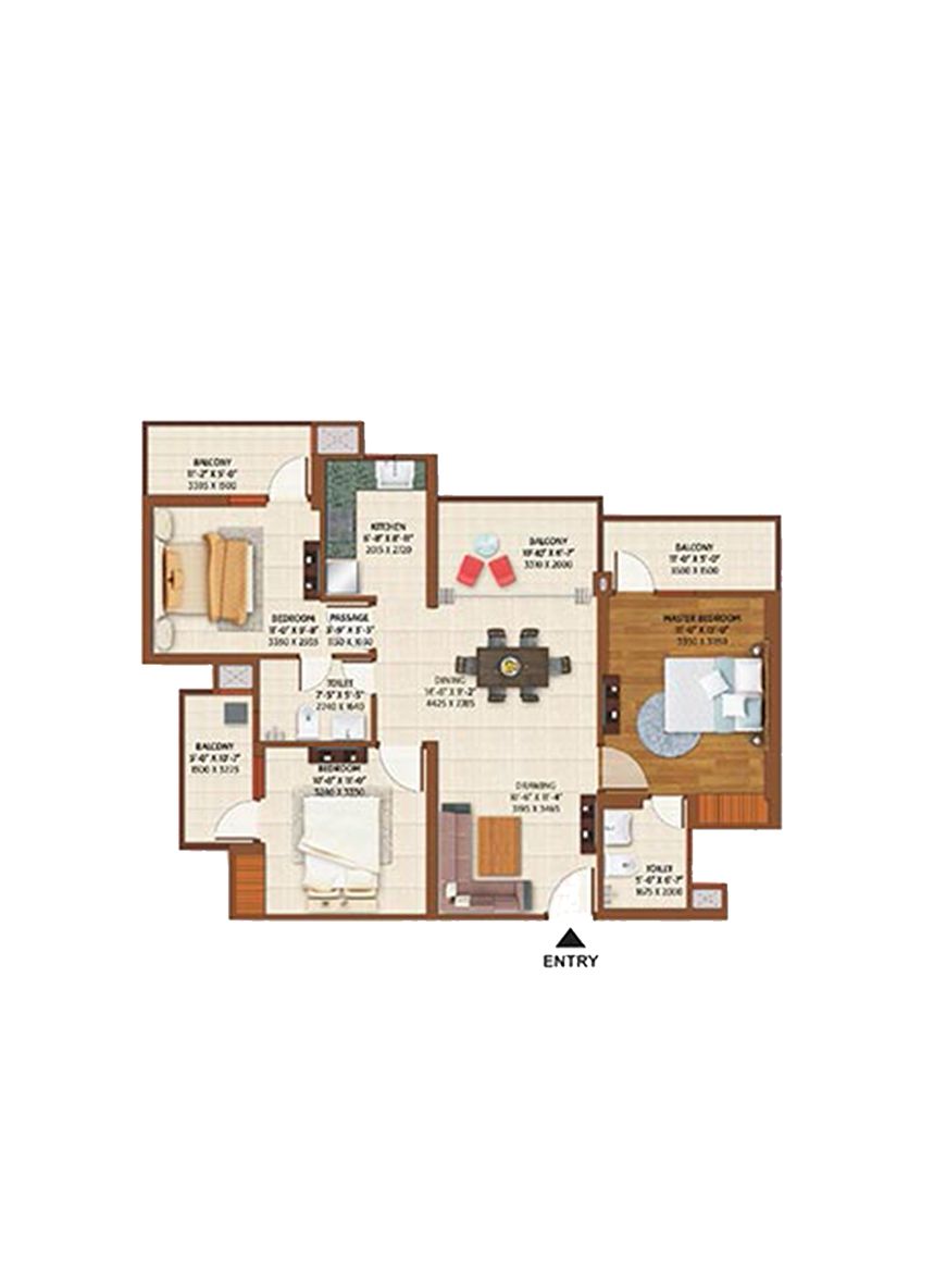 Ace Platinum A Unit 6, 8, 10 Floor Plan