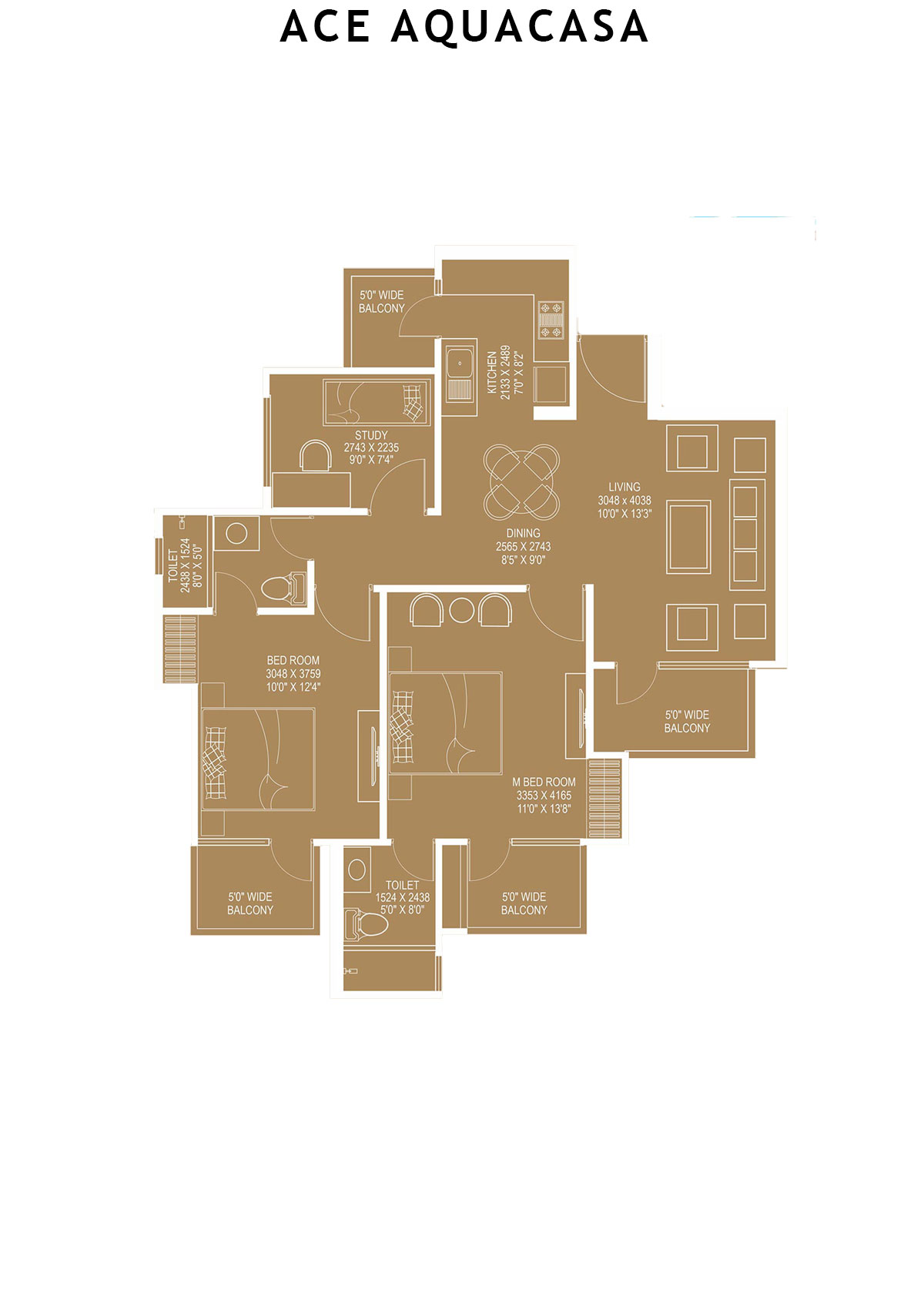 Ace Aquacasa Block T3 Unit 1 Floor Plan
