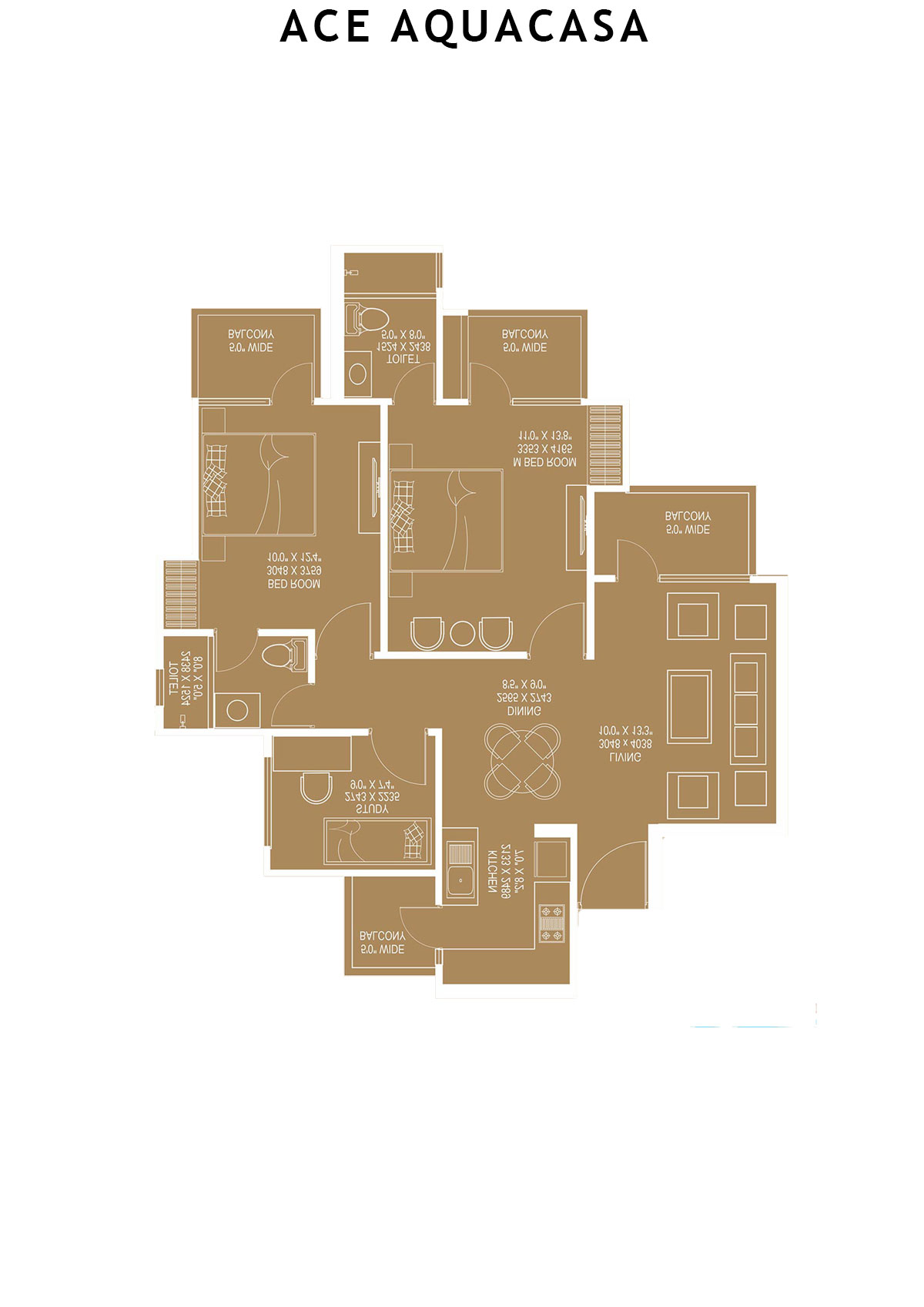 Ace Aquacasa Block T3 Unit 2 Floor Plan