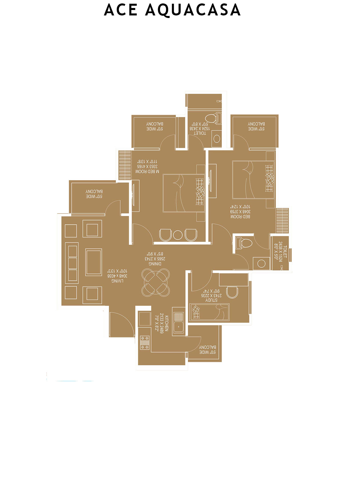 Ace Aquacasa Block T3 Unit 3 Floor Plan
