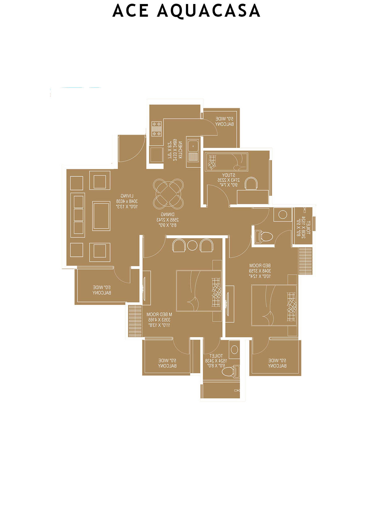 Ace Aquacasa Block T3 Unit 4 Floor Plan