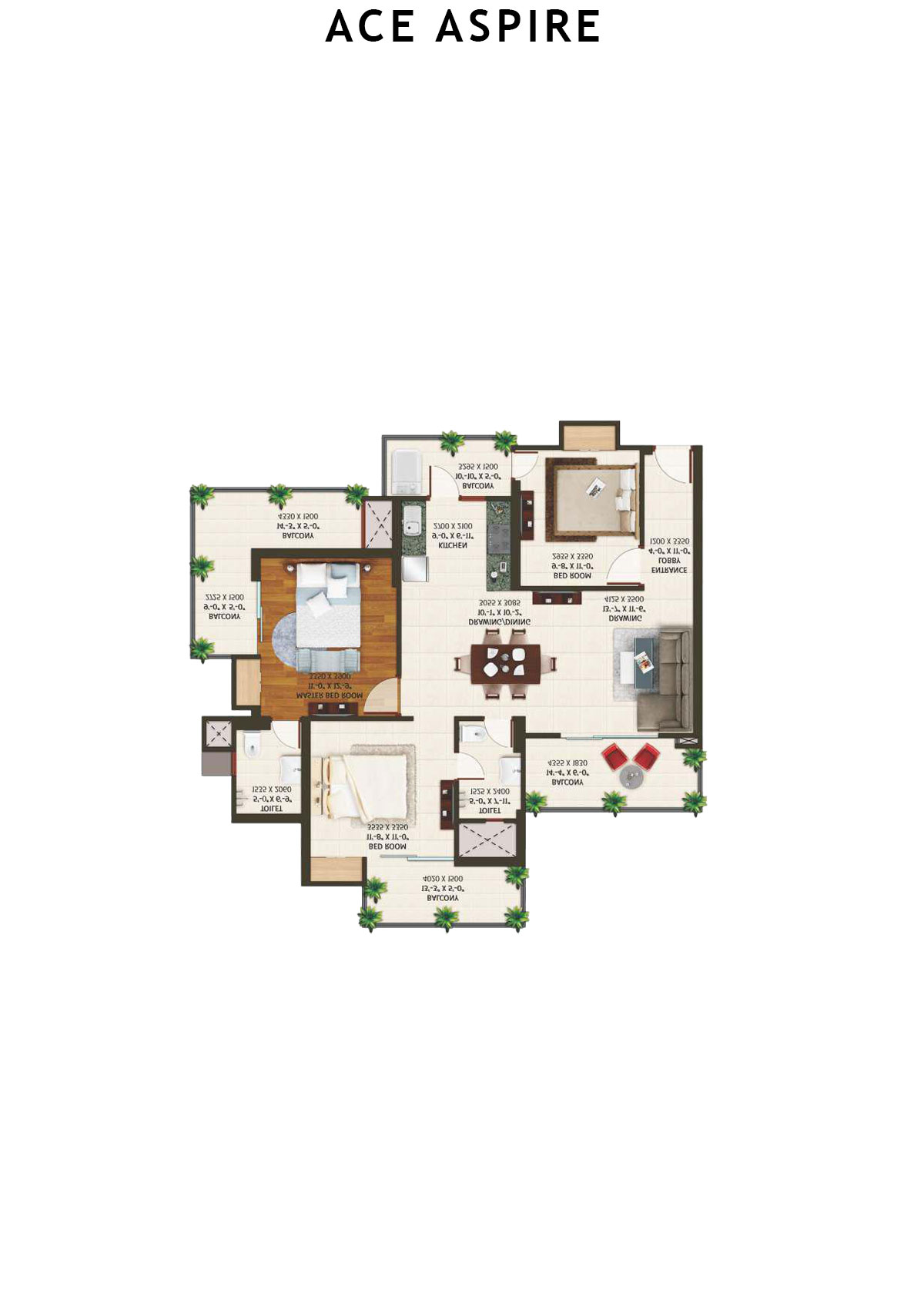 Ace Aspire Tower A  Unit 2 Floor Plan