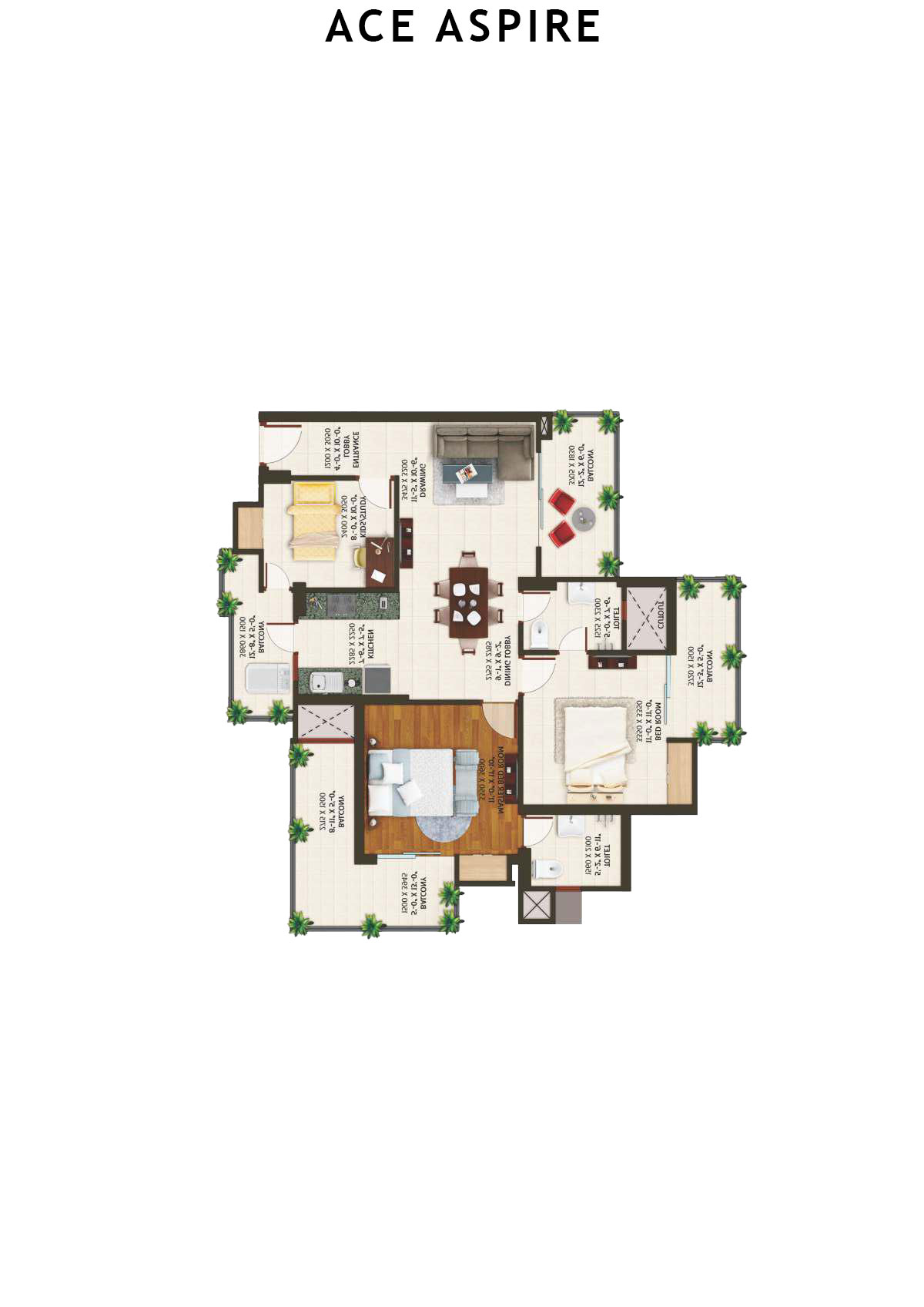Ace Aspire Tower B  Unit 4 Floor Plan