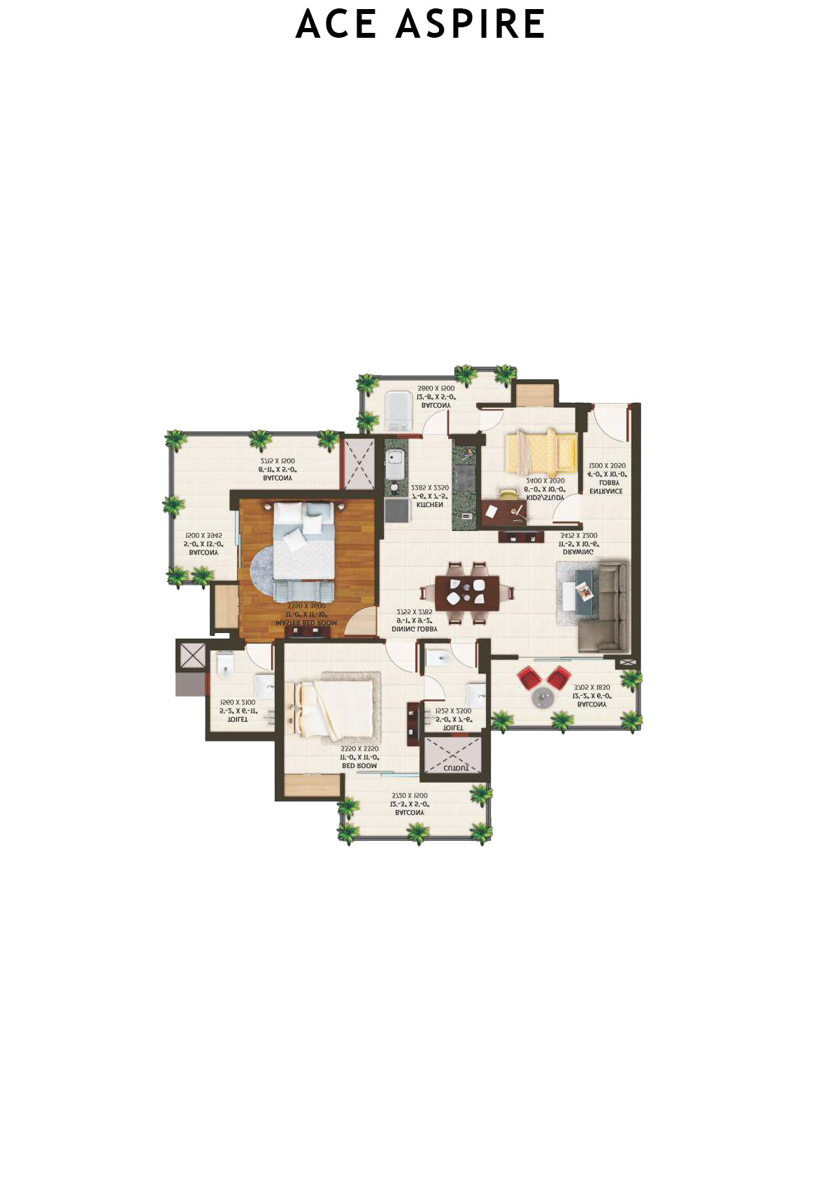 Ace Aspire Tower E Unit 1 Floor Plan