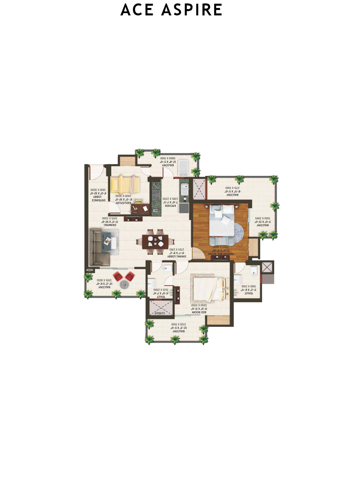 Ace Aspire Tower E Unit 4 Floor Plan