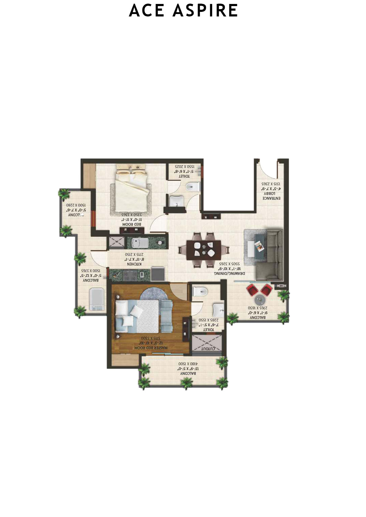 Ace Aspire Tower F Unit 8 Floor Plan