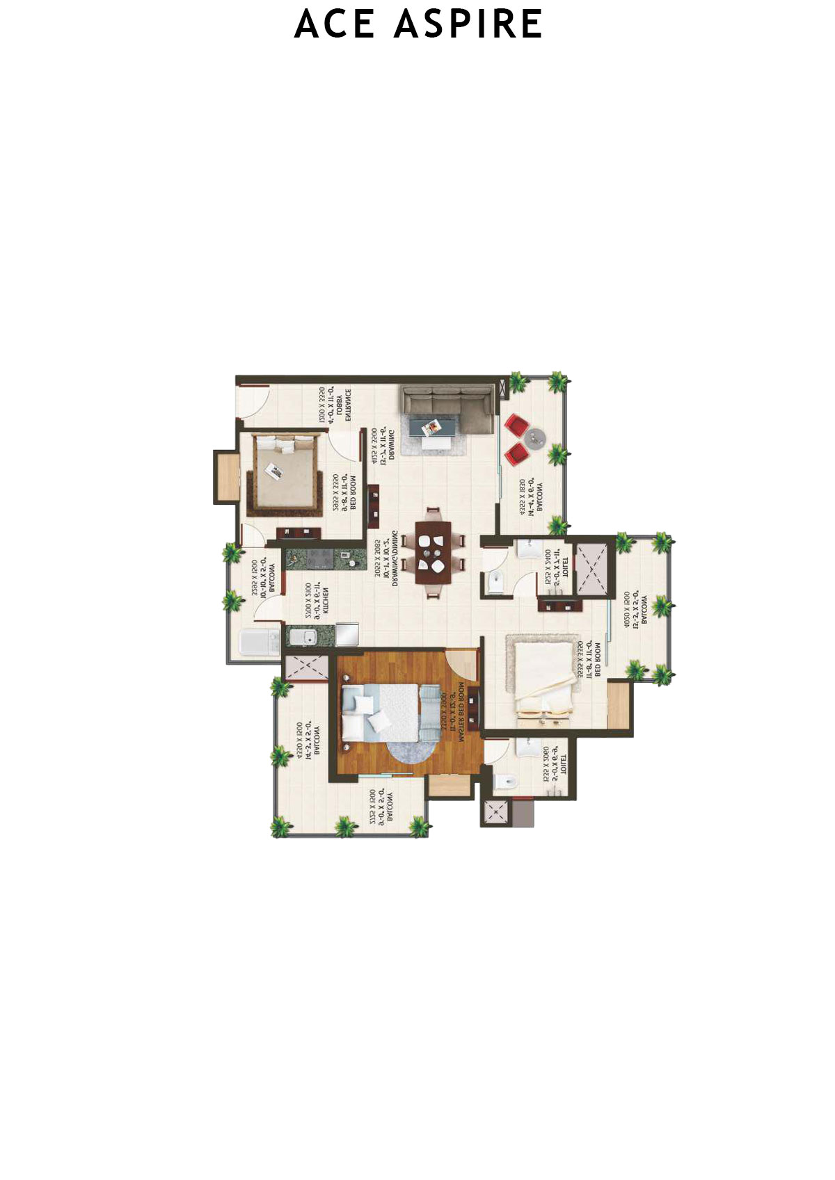 Ace Aspire Tower H Unit 2 Floor Plan