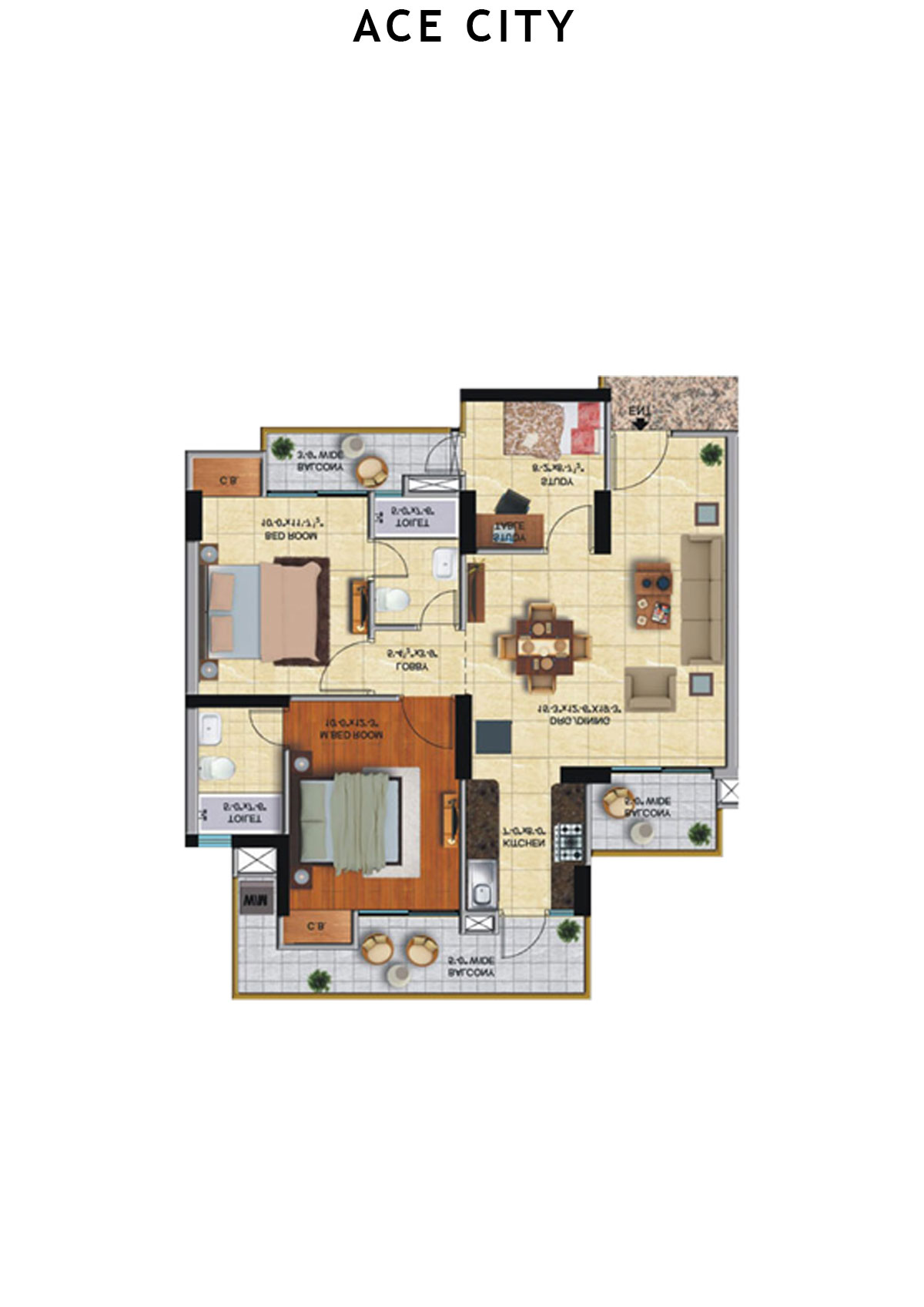 Ace City Tower E Unit 10 Floor Plan