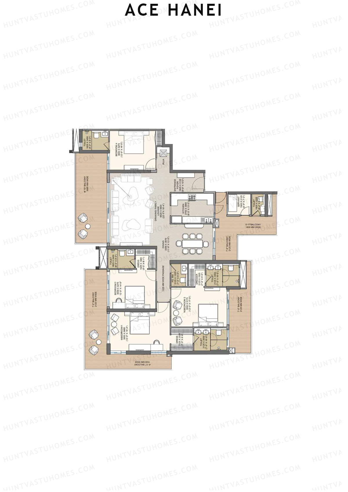 Ace Hanei Tower 1 Unit 2 Floor Plan